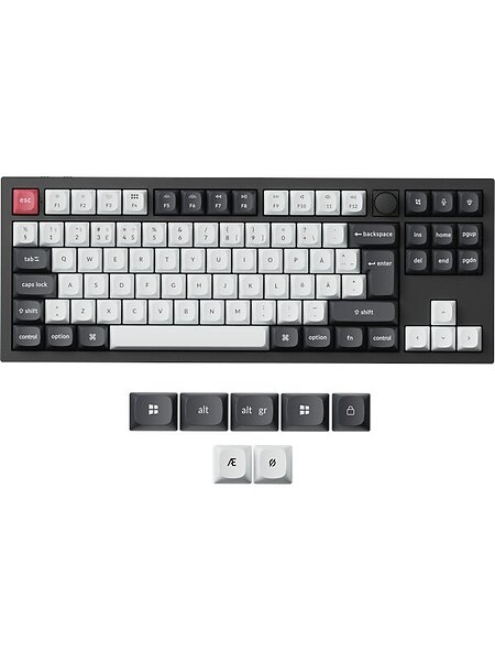 Keychron Q3 He 80% Knob Wireless Tri-Mode Qmk Gateron 2.0 Magnetic Switch (Nordic)