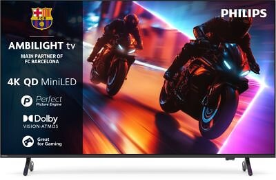 Philips 75MLED910 75" 4K Ultra HD QD-Mini LED Ambilight Smart TV (2025)