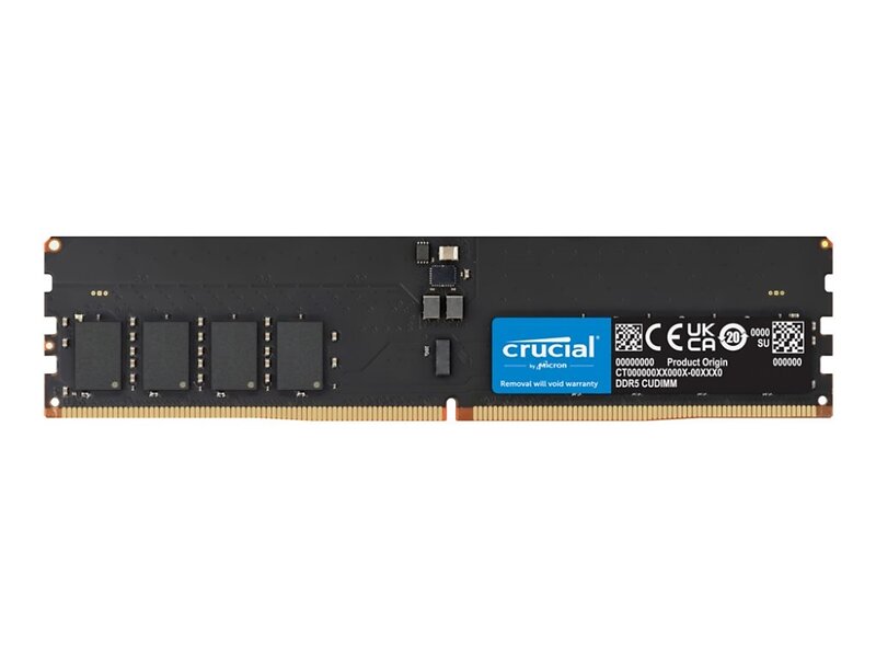 Crucial Svart DIMM DDR5 3200MHz 32GB (CT32G64C52CU5)