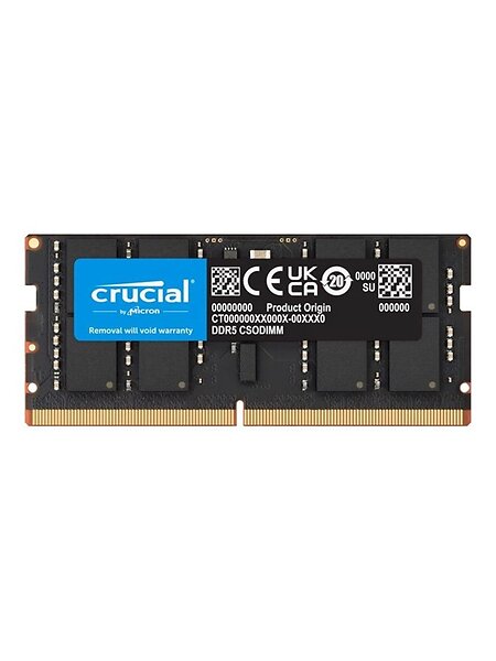 Crucial Svart SO-DIMM DDR5 3200MHz 24GB (CT24G64C52CS5)