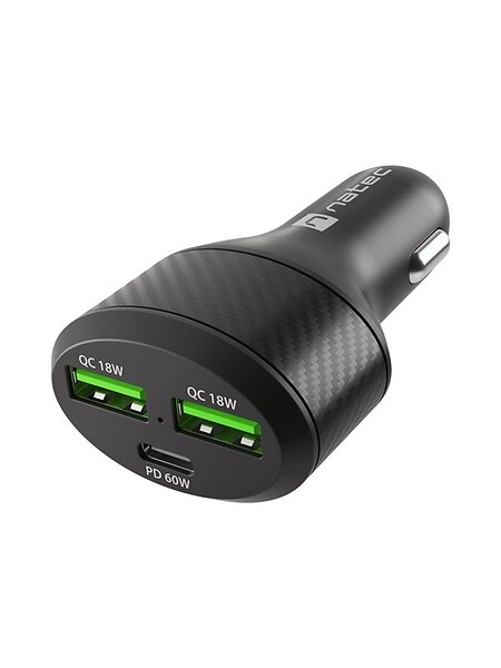 Natec NUC-1981 Billaddare 2 x USB 24-pin USB-C