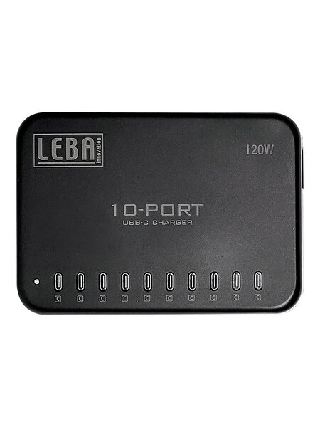 Leba Innovation NCHAR-UB10-SC 120W 10-portars USB-C skrivbordsladdare