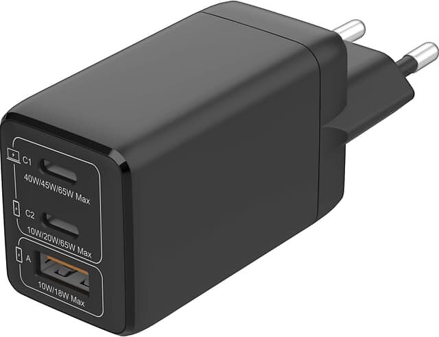 Logik L65GANC25 65W multiport GaN-laddare