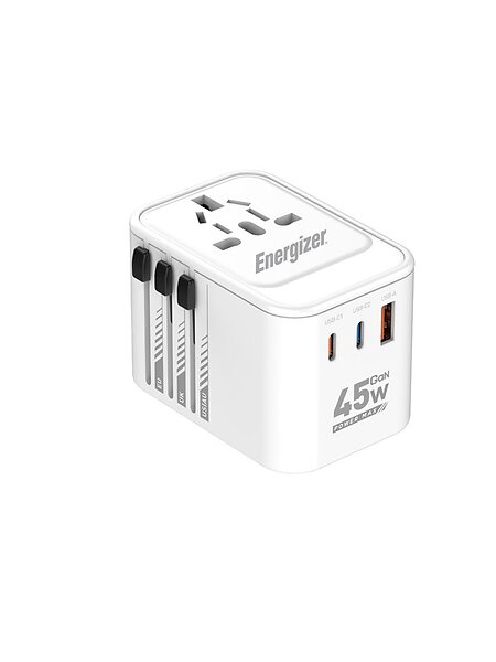 Energizer ETC450 Global Reseladdare - 45W - PD (2xUSB-C + USB-A)