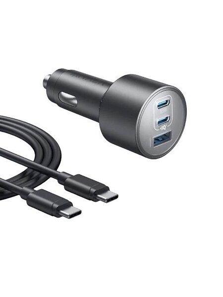 Anker B27370A1 Billaddare med 3 portar och kabelpaket 167.5W