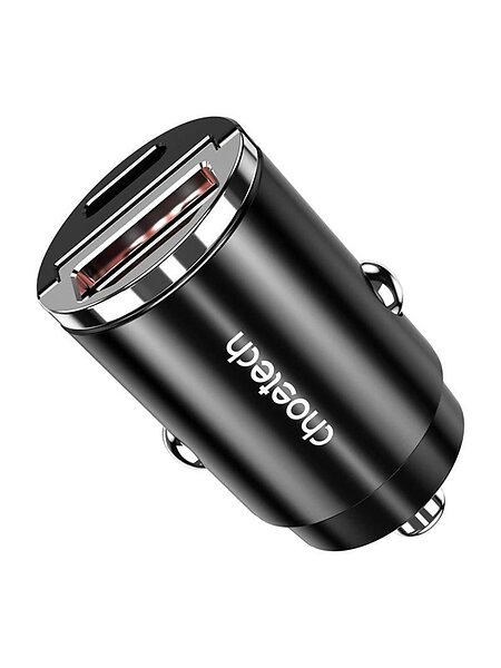 Choetech TC0006 1x USB-A 1x USB-C 30W PD 3.0 Billaddare