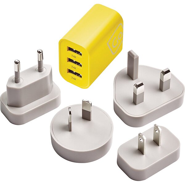 Go Travel 3-portars USB-A-väggladdare 21W