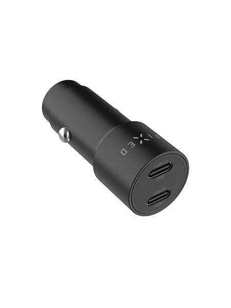 Fixed FIXCC65-CC-BK Dubbel USB-C Billaddare 65W