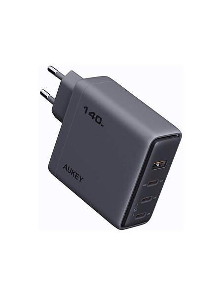 Aukey 689323788224 Fyrportsladdare med EU-kontakt 140W