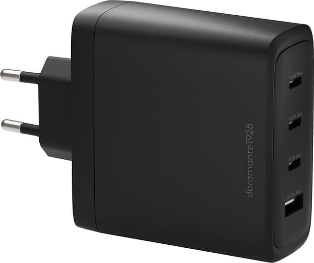 dbramante1928 CI10EUBL7230 100W GaN Väggladdare med 2x USB-C och 1x USB-A-portar 100W