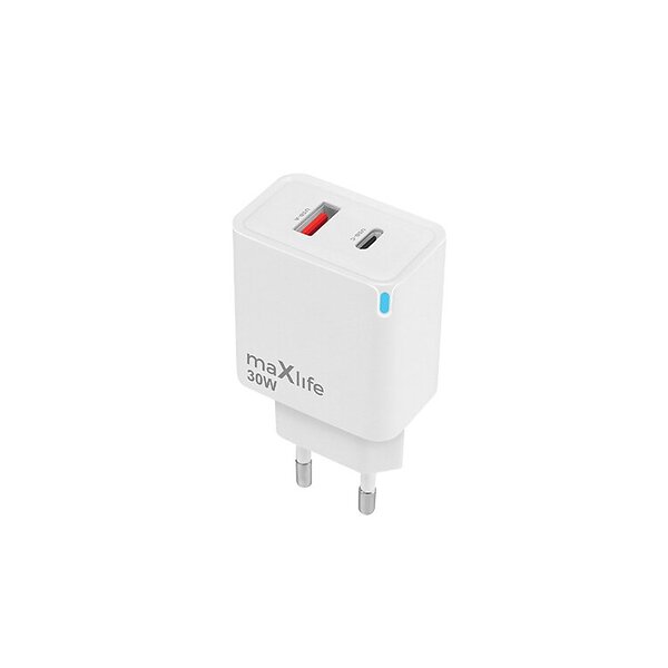 Maxlife MXTC-09-30AC 1x USB-C 1x USB Gan PD QC 30W