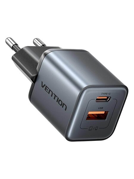 Vention FEWH0-EU GaN USB-C + USB-A 30W