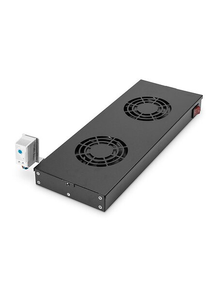 Digitus 1U Fläktventilationsenhet DN-19 FAN-2-HO-SW