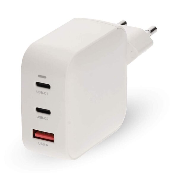 Nedis WGCHA100WWT GaN PD3.0 3-Port USB-A USB-C Väggladdare 100W