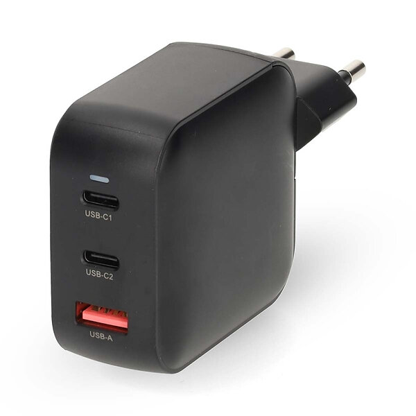 Nedis WGCHA100WBK Väggladdare GaN PD3.0 USB-A och 2x USB-C 100W