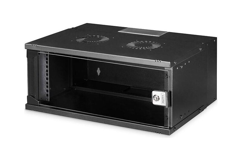 Digitus 4U 540 x 400 mm Väggmonterat Rackskåp Svart