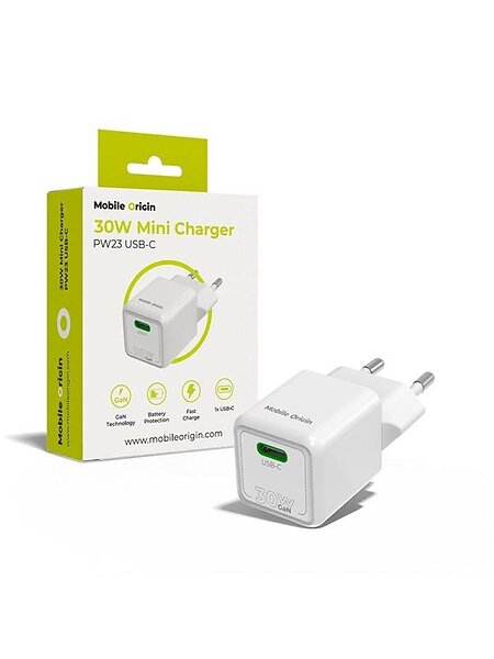 Mobile Origin MO-30WMCH-PW23 Mini Laddare USB-C 30W