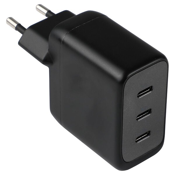 Clas Ohlson USB-C 3-Portars GaN 70W