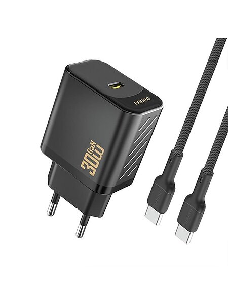 Dudao A27PCEU PD 30W GaN USB-C Väggladdare med USB-C-kabel 30W