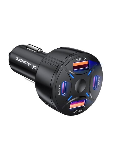 Wozinsky 5907769385063 Billaddare 2xUSB-C 2xUSB-A 60W