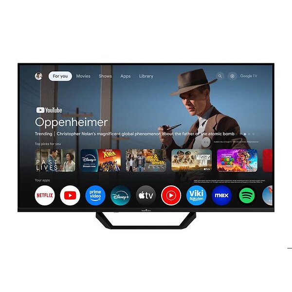 Smart Tech 43" 4K Ultra HD QLED HDR Google TV (2024) - 43QG06V2