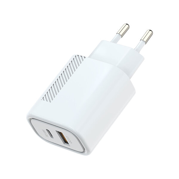 Essentials ESSPSUSBACWH USB-C + A-adapter 30W