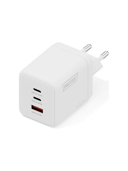 Digitus DA-10304 GaN 2 x USB-C Väggladdare 100W