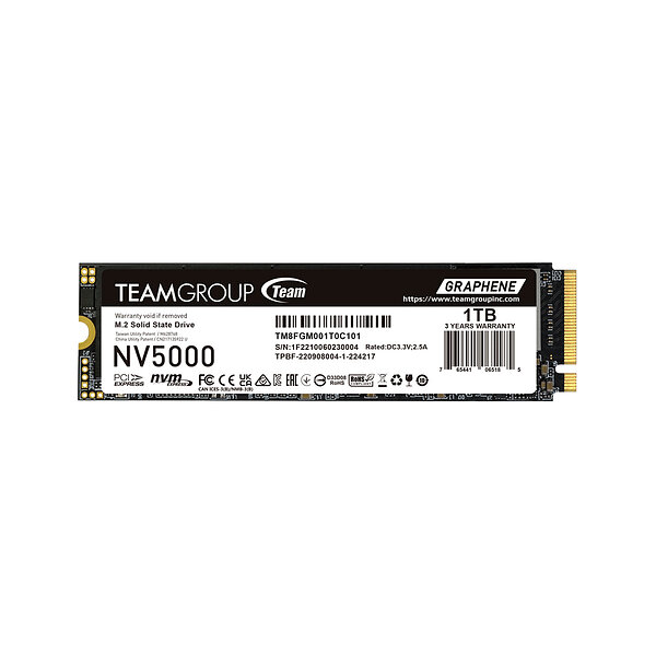 Team Group NV5000 M.2 2280 PCIe 4.0 X4 (NVMe) 1TB