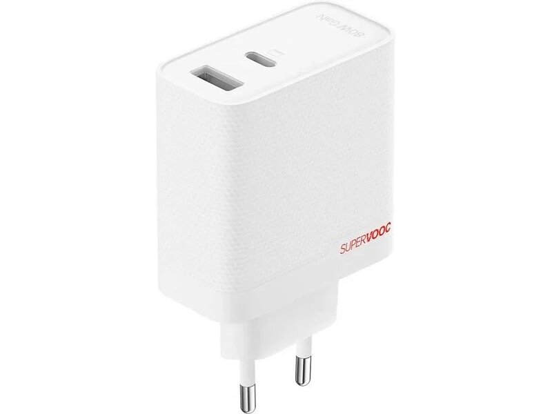 Oppo SuperVOOC 80W USB-C + USB-A Snabb Ladda