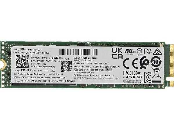 Dell P34 2200 M.2 NVMe 1TB