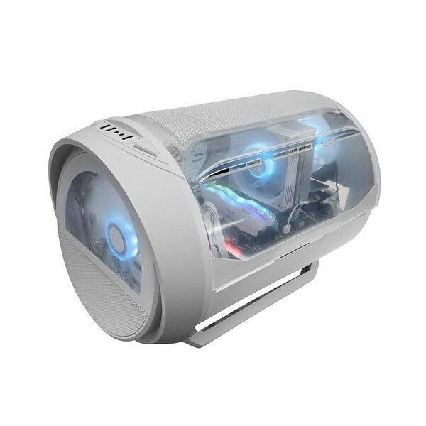 Mars Gaming MC-CYLONW (Vit/Härdat glas)