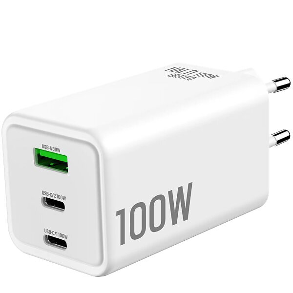 Grateq Halti Väggladdare 2Xusb-C/1Xusb-A 83100SF 100W