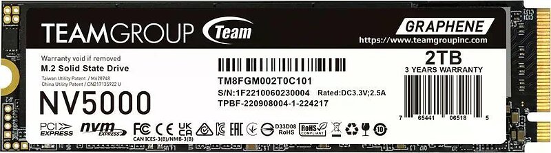Team Group NV5000 M.2 PCIe 4.0 NVMe 2TB