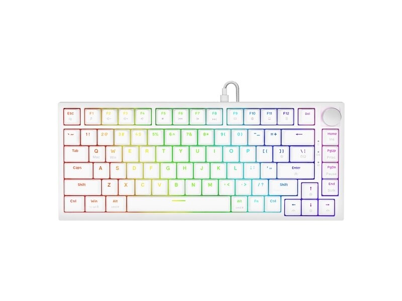 Savio Astral White Jade Gaming USB QWERTY Mekaniskt Tangentbord (EN)