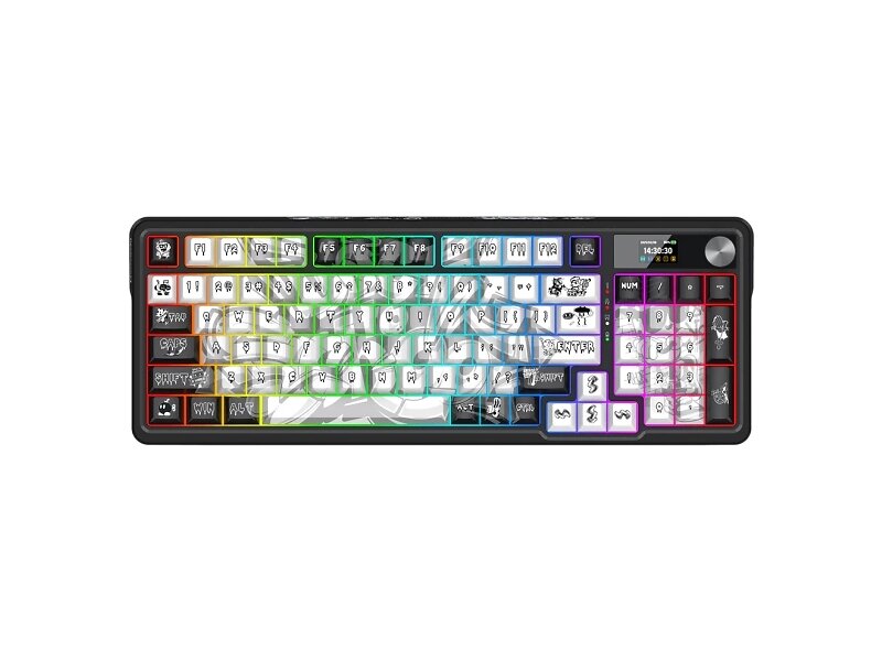 Redragon K719gf-Rgb-Pro Kabel & Trådlös Usb + Rf Wireless + Bluetooth Mekaniskt Tangentbord (EN)