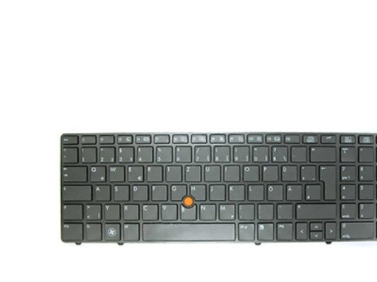 HP Tangentbord Bakgrundsbelyst för Elitebook 8570W Mobile Workstation (DK)
