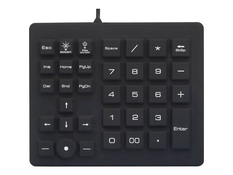 Renkforce RF-4791687 Spill-Resistant Damm- och stänkskyddad USB Siffertangentbord