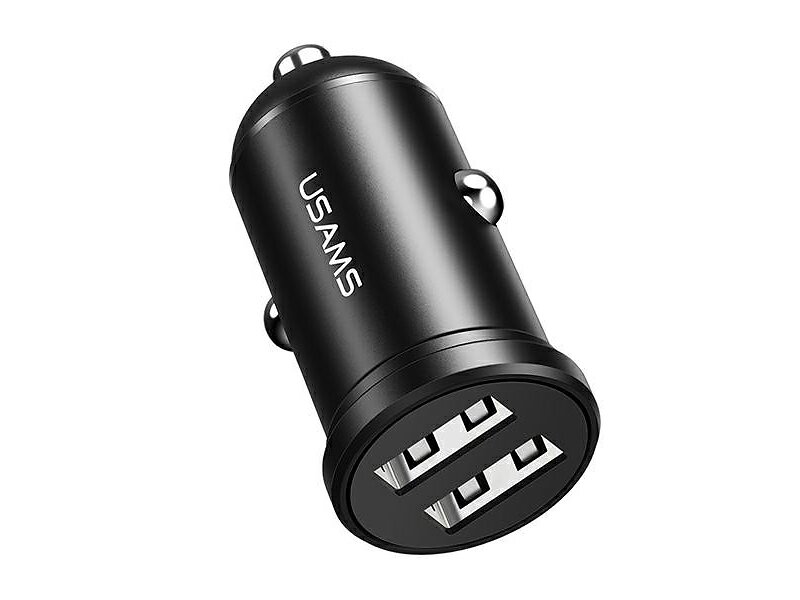 Usams US-CC114 2xUSB-A 2.4A Billaddare 2.4W