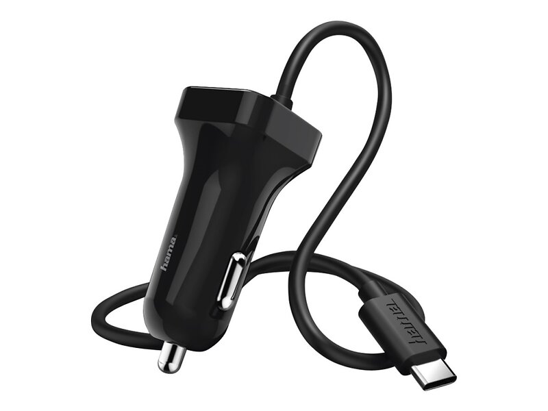 Hama Basic Line Biladapter med USB-C 00183243 12W