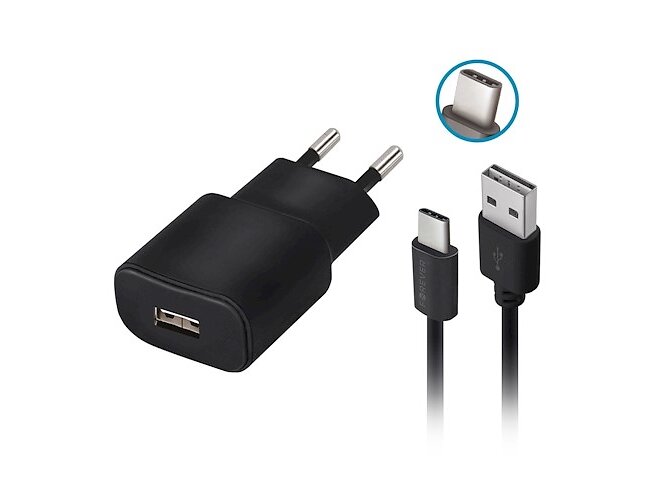 Forever GSM032681 Inomhus AC Väggladdare med 1,2 m Kabel 1W