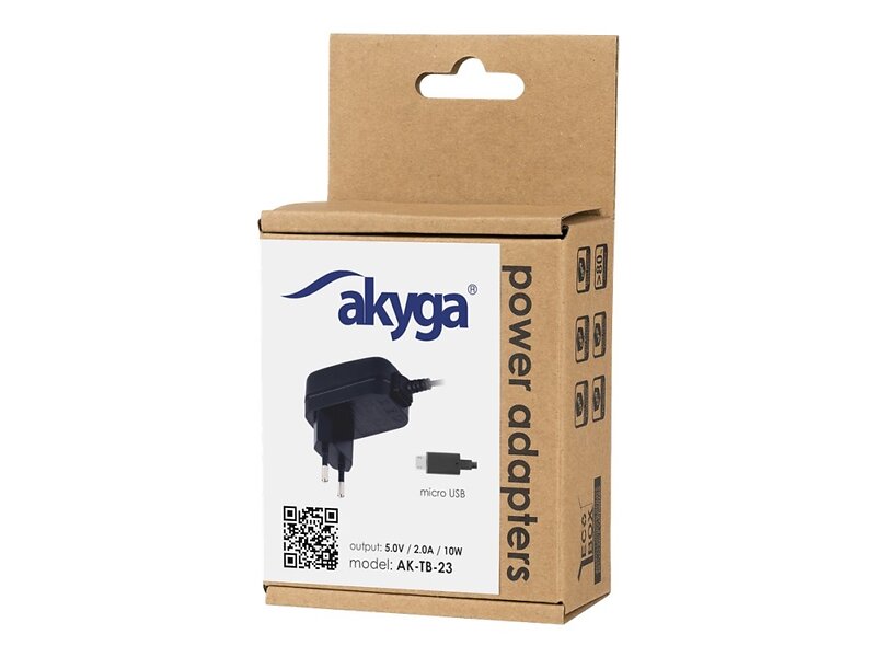 Akyga AK-TB-23 Strömadapter med Micro-USB-kabel 10W