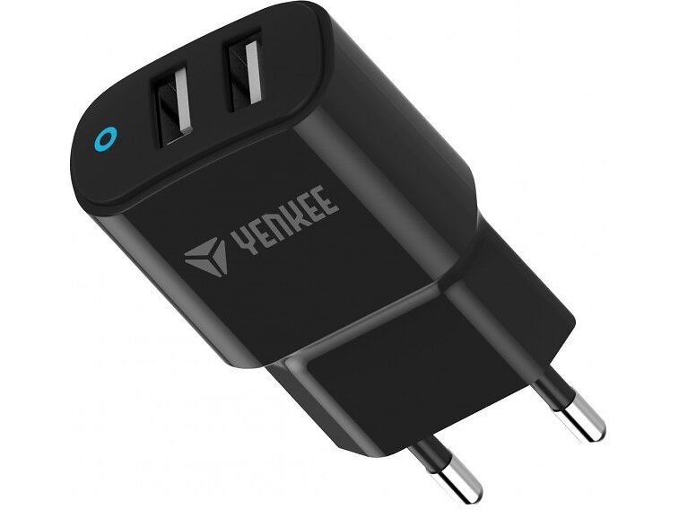 Yenkee Z077251 Väggladdare 2 X USB A 12W