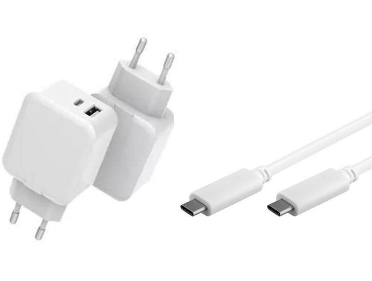 CoreParts USB-C CHARGER WITH 1METER Väggladdare