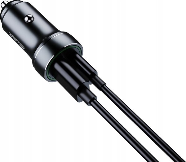 Jellico F4 Billaddare med 1xUSB-C, 1xUSB QC3.0 och USB-C-kabel 20W