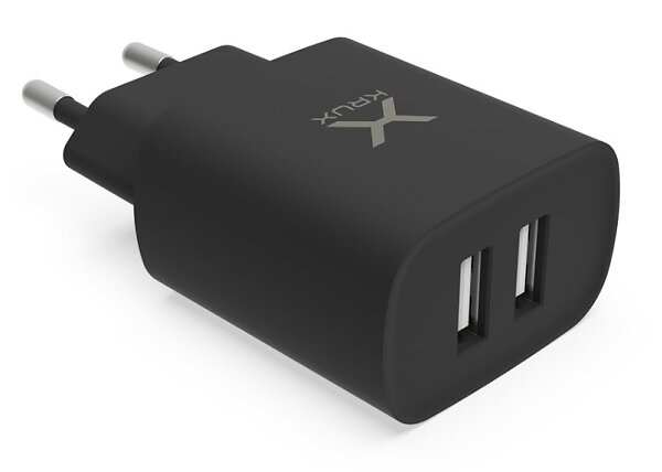 Krux KRX0064 Dubbel USB Väggladdare 12W