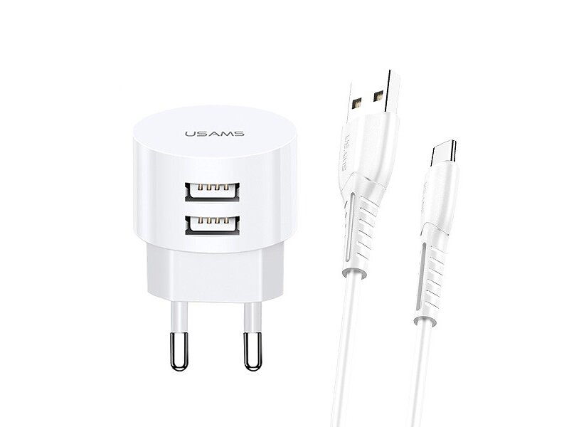 Usams T20 Dubbel USB-A Väggladdare