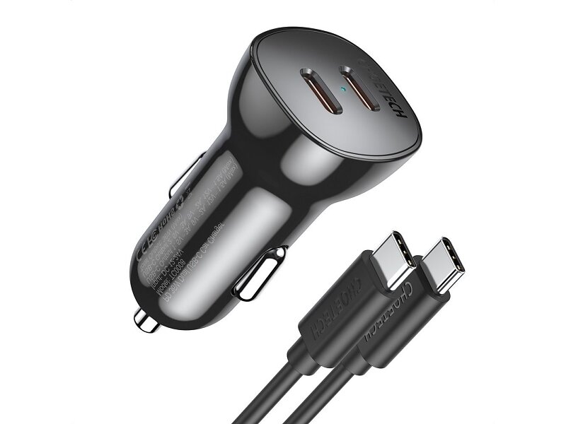Choetech TC0008 Billaddare Dubbel USB-C