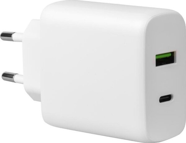Avacom Homepro+ Nätverksladdare Med Power Delivery Usb-C- Och Usb-A-Utgångar 65W