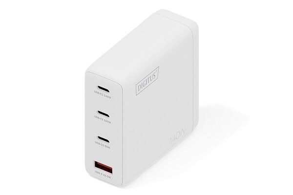 Digitus DA-10305 USB GaN Laddare 3xUSB-C 1xUSB-A 140W