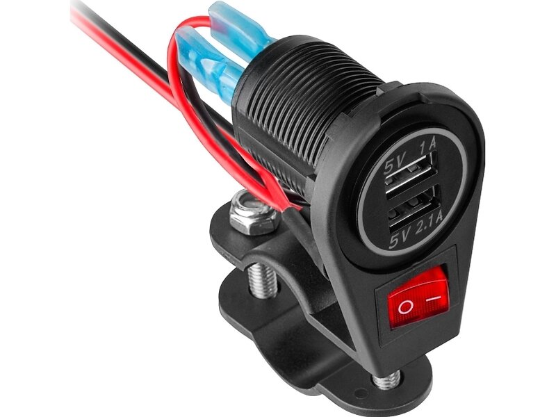 Peiying PY-CHR0008 Motorcykelladdare 2xUSB 3100mA